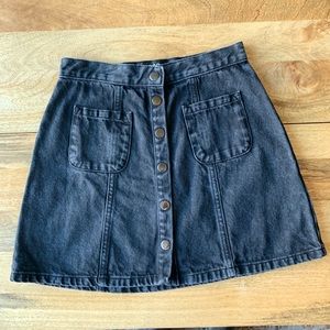 Black BDG denim skirt size M from Urban Outfitters